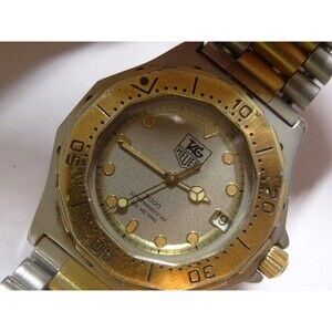 34mm TAG Heuer 3000 Pro 934.213 MidSize  2Tone Gold Steel 200M Quartz Dive Watch